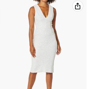 Dress the Population White Midi Dress